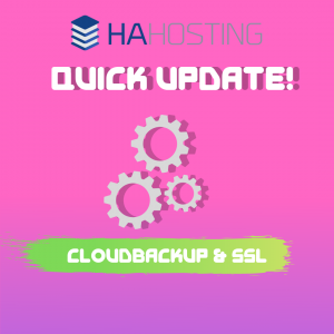 Quick Update: Cloudbackup and SSL